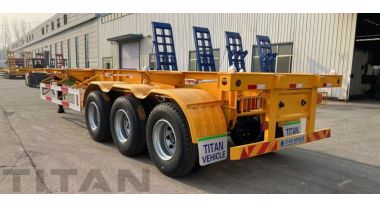 Tri Axle 40 Ft Container Chassis Trailer will export to Zimbabwe