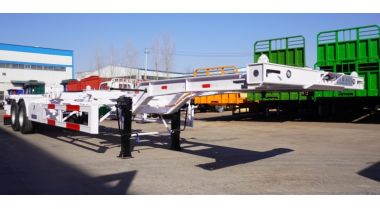 2 Axle Gooseneck Skeletal Semi Trailer is gonna ship to Tanzania