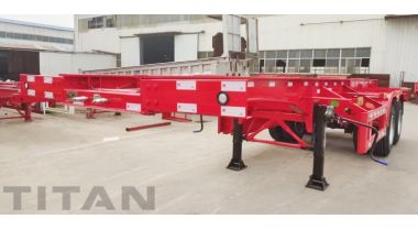 2 Axle 20 Ft and Tri Axle 40 Ft Shipping Container Chassis Trailer will export to Congo