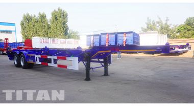2 Axle 40 Ft Container Skeletal Trailer will be Sent to Zimbabwe