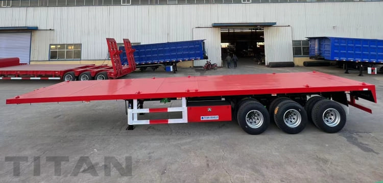 3 Axle 40 Foot Flatbed Trailer for Sale in Tanzania