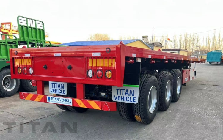 3 Axle 40 Foot Flatbed Trailer for Sale in Tanzania