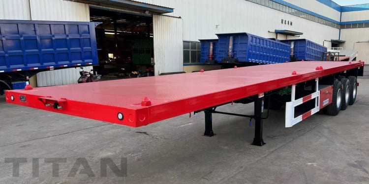 3 Axle 40 Foot Flatbed Trailer for Sale in Tanzania