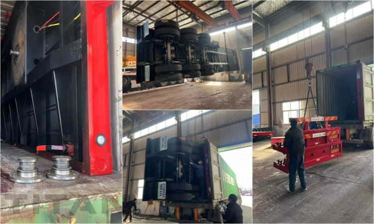 3 Axle 40 Foot Flatbed Trailer for Sale in Tanzania