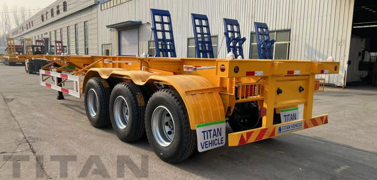 Tri Axle 40 Ft Container Chassis Trailer for Sale in Zimbabwe