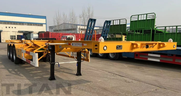 Tri Axle 40 Ft Container Chassis Trailer for Sale in Zimbabwe