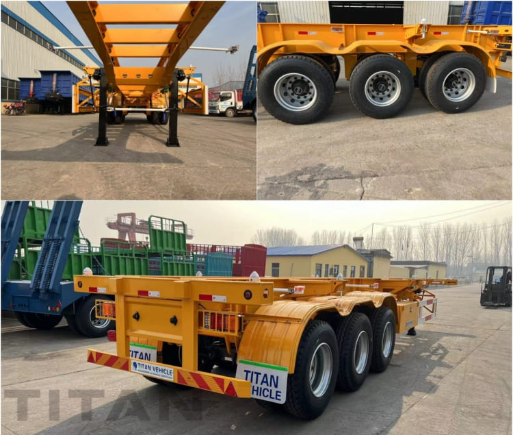 Tri Axle 40 Ft Container Chassis Trailer for Sale in Zimbabwe