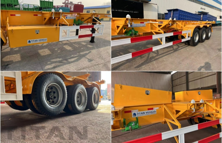 Tri Axle 40 Ft Container Chassis Trailer for Sale in Zimbabwe