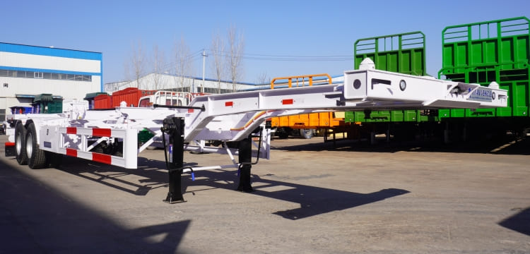 2 Axle Gooseneck Skeletal Semi Trailer for Sale in Tanzania