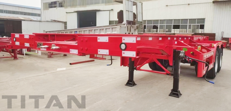 2 Axle 20 Ft and Tri Axle 40 Ft Shipping Container Chassis Trailer for sale in Congo
