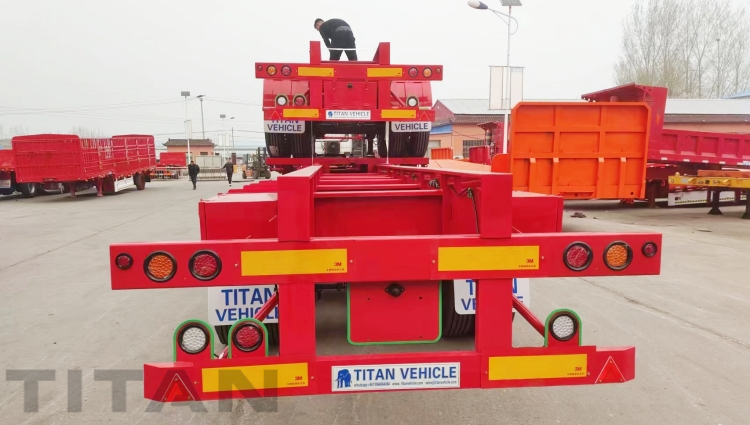 2 Axle 20 Ft and Tri Axle 40 Ft Shipping Container Chassis Trailer for sale in Congo