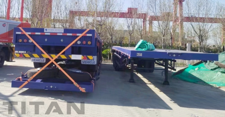 Tri Axle Flatbed Trailer for Sale in Tanzania