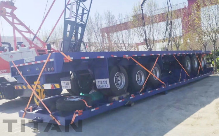 Tri Axle Flatbed Trailer for Sale in Tanzania