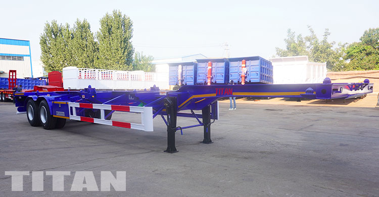 2 Axle 40 Ft Container Skeletal Trailer for Sale in Zimbabwe