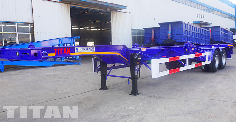 2 Axle 40 Ft Container Skeletal Trailer for Sale in Zimbabwe