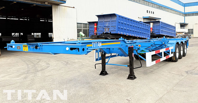 3 Axle 40 ft Container Chassis Trailer for Sale in Mexico