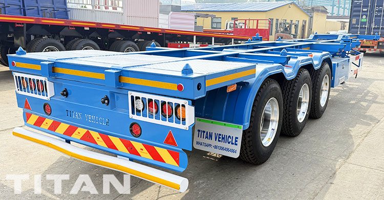 3 Axle 40 ft Container Chassis Trailer for Sale in Mexico