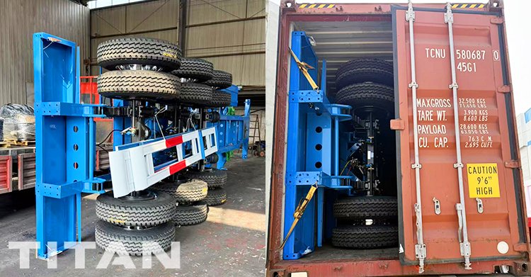 3 Axle 40 ft Container Chassis Trailer for Sale in Mexico