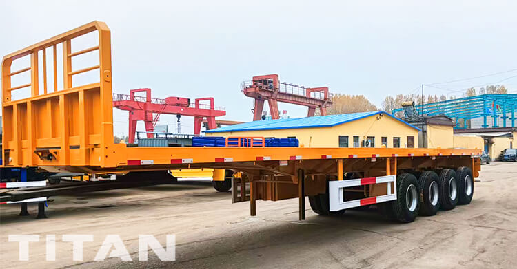 4 Axle Flatbed Trailer for Sale Price in Zambia