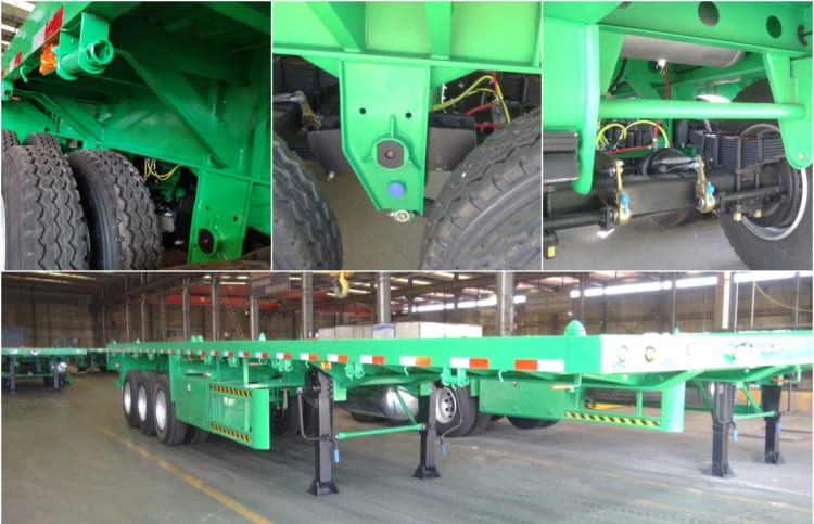 3 Axle 48 Foot Flatbed Semi Trailer for Sale Manufacturers in Port Sudan