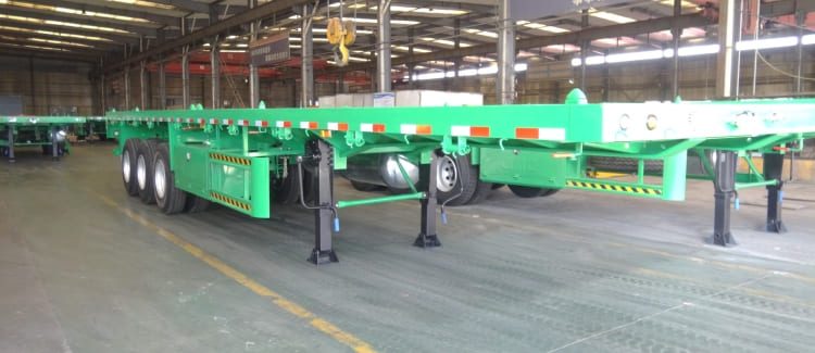 3 Axle 48 Foot Flatbed Semi Trailer for Sale Manufacturers in Port Sudan