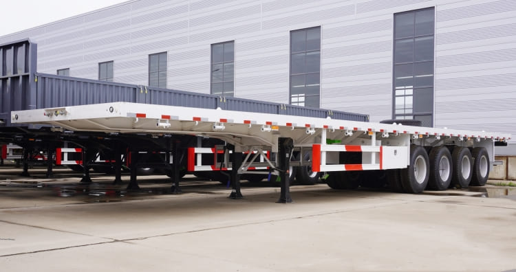 4 Axles 53 Ft Flatbed Truck Trailers for Sale Near Me in Kenya