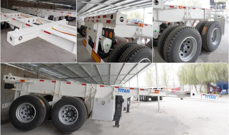 2 Axle 20 Ft Container Chassis Trailer for Sale Near Me in Malawi