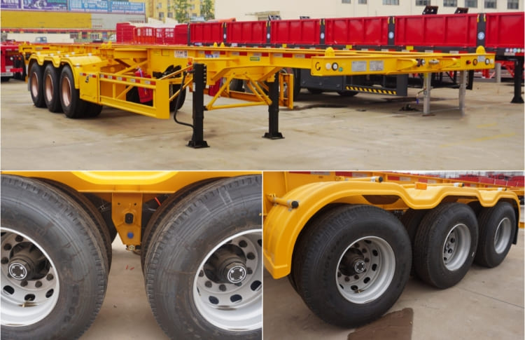 3 Axle 40ft Skeleton Semi Trailer for Sale in Mauritius