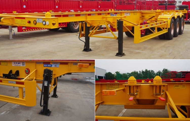3 Axle 40ft Skeleton Semi Trailer for Sale in Mauritius