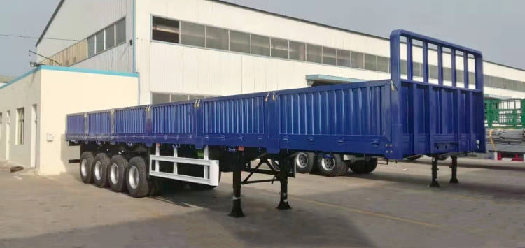 4 Axle 80 Tons Drop Side Semi Trailer for Sale in Zimbabwe