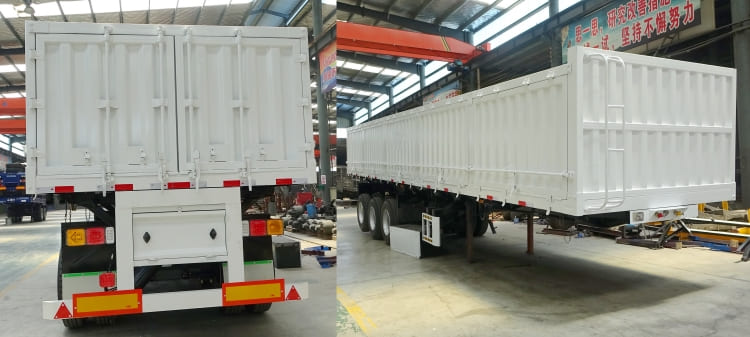 Tri Axle High Sided Drop Side Trailers |  Flatbed Trailers with Dropside Wall