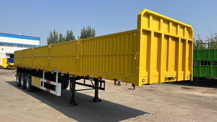  3 Axle 60 Tons Drop Sided Trailers for Sale in Tanzania