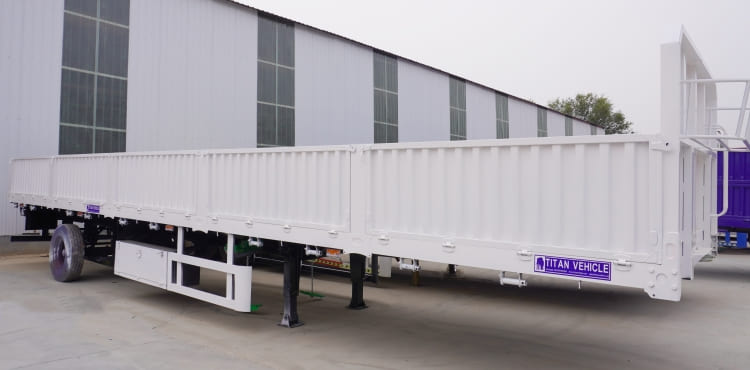 60 Ton Flatbed Trailer with sideboard for Sale | What is a Trailer with Sides Board called?