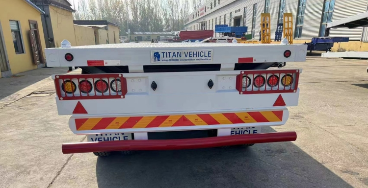 Flat Bed Trailers for Sale Near Me in Ghana | 3 Axle Flat Bed 40 Ft Trailers