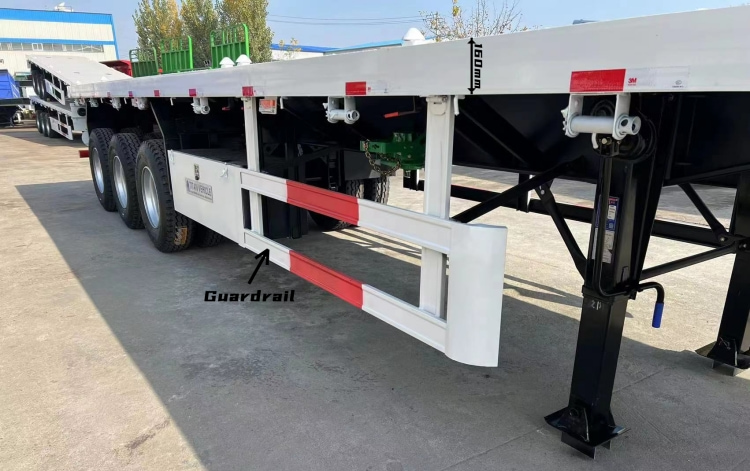 Flat Bed Trailers for Sale Near Me in Ghana | 3 Axle Flat Bed 40 Ft Trailers