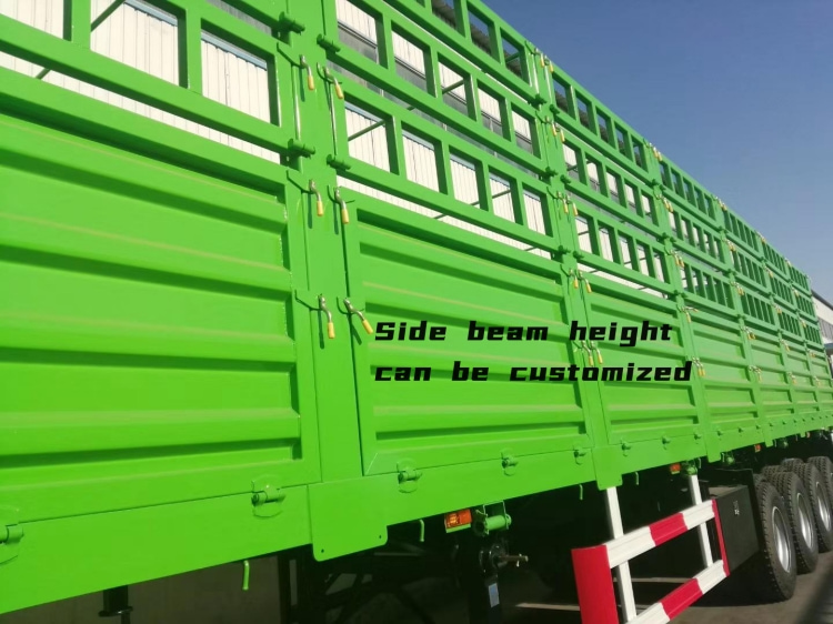 Sugar Cane Trailers for Sale in Senegal | Pig Transport Trailer | Semi Trailer with Fence