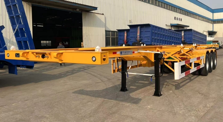 Tri Axle Skeletal Trailer for Sale in Zimbabwe | 12m Skeletal Trailer for Sale | Trailer Skeletal