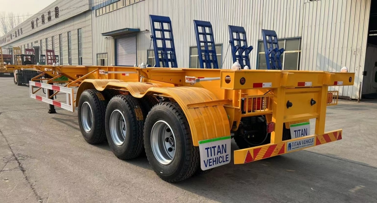 Tri Axle Skeletal Trailer for Sale in Zimbabwe | 12m Skeletal Trailer for Sale | Trailer Skeletal