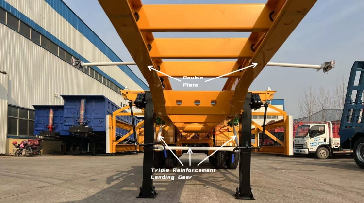 Tri Axle Skeletal Trailer for Sale in Zimbabwe | 12m Skeletal Trailer for Sale | Trailer Skeletal