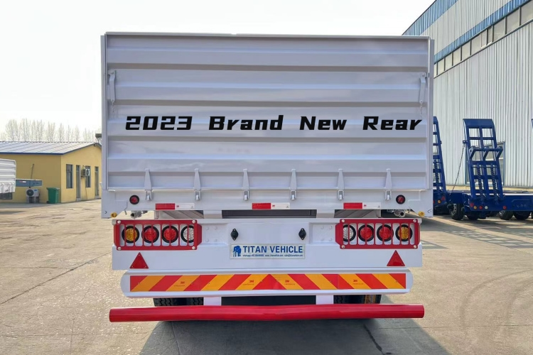 Tri Axle Dropside Trailer for Sale in Tanzania | Fence Drop Side Trailer