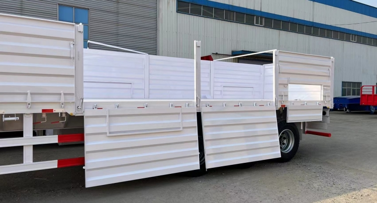 Tri Axle Dropside Trailer for Sale in Tanzania | Fence Drop Side Trailer