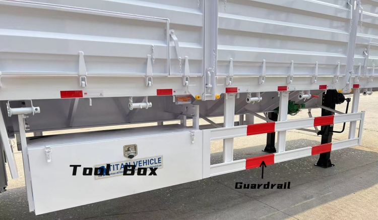 Tri Axle Dropside Trailer for Sale in Tanzania | Fence Drop Side Trailer