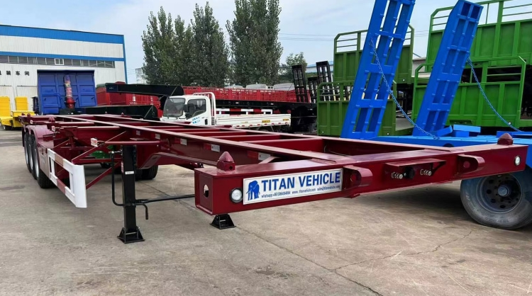 New Shipping Container Chassis for Sale Near Me in Congo | Tri Axle Container Chassis Manufacturers