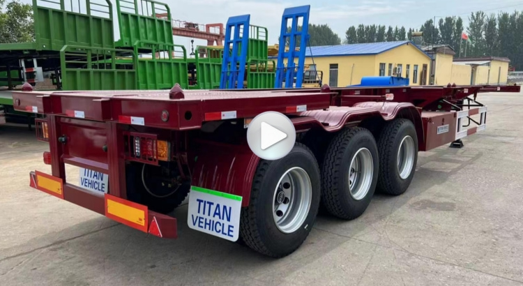 New Shipping Container Chassis for Sale Near Me in Congo | Tri Axle Container Chassis Manufacturers