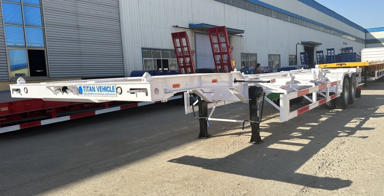 40 Ft Skeleton Semi Trailer for Sale in Tanzania | 40 Ft Skeleton Trailer | Trailer Skeleton | Gooseneck Skeletal Trailer
