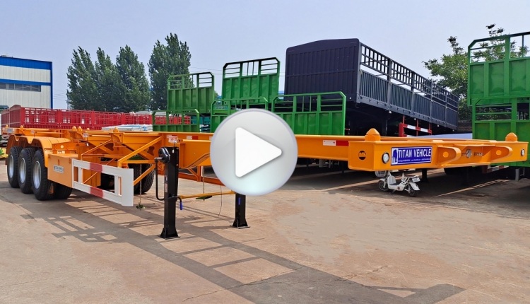 40ft Shipping Container Trailer for Sale | 40 Ft Container Trailer for Sale | Container Semi Trailer
