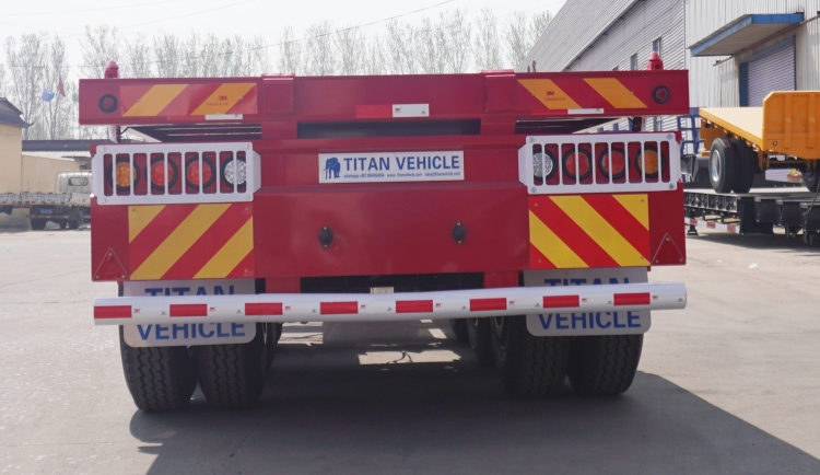 Tri Axle 40feet Container skeletal Semi Trailer for Sale in Tanzania