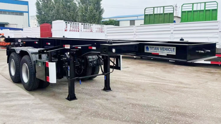 2 Axle 20 Ft Shipping Container Trailer Chassis for Sale in Mauritius