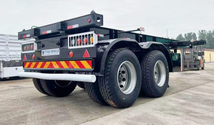 2 Axle 20 Ft Shipping Container Trailer Chassis for Sale in Mauritius