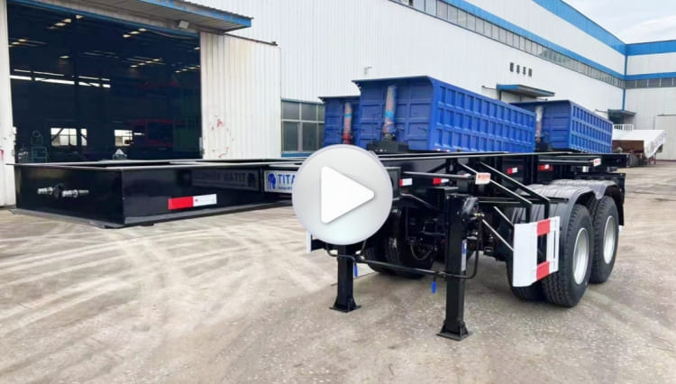 2 Axle 20 Ft Shipping Container Trailer Chassis for Sale in Mauritius